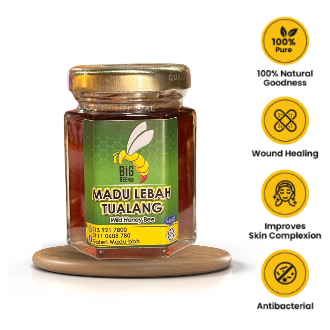 wild bee tualang honey 55ml gua musang
